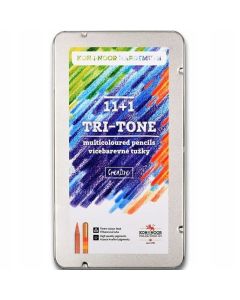 Kredki NATUR TRI-TONE 3442 trójkolorowe 11+1 kolorów KOH-I-NOOR