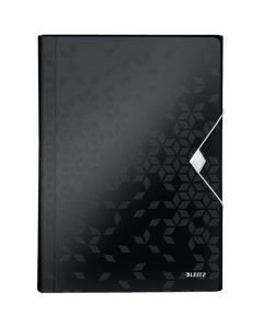 Teczka z 6 przegródkami PP Leitz WOW, czarna 45890095