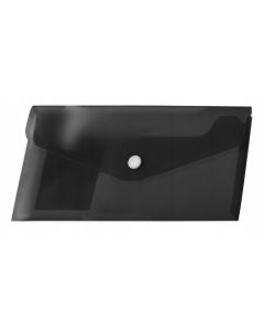 Koperta PP na zatrzask DL czarna (12 szt.) BT612-V TETIS