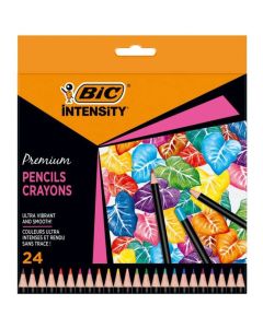 Kredki ołówkowe Intensity Premium w pudełku 24 kolory 9678231 BIC