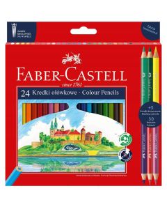 Kredki ołówkowe ZAMEK 24kolory + 3 kredki dwustronne edycja limitowana 201481 FABER-CASTELL