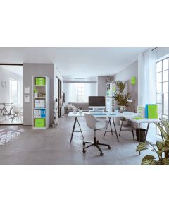 Pojemnik MyBOX mały z pokrywką biało-niebieski LEITZ 52291036