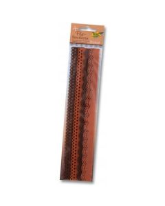 Filcowa koronka-wstążka 30cm mix brązowy 4 szt.FO 52195 FOLIA