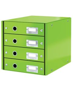 Pojemnik z 4 szufladami Leitz C&S, zielony 60490054
