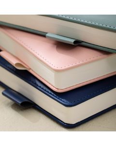 Notes A5 144k linia w skórzanej oprawie Linfini mix kolorów EN157L DELI