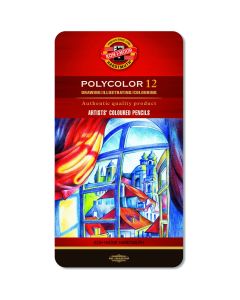 Kredki POLYCOLOR 12 kol. opakowanie metalowe 3822 KOH-I-NOOR