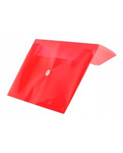 Koperta PP na zatrzask DL czerwona BT612-C TETIS
