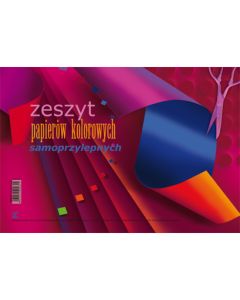 Zeszyt papierów kolorowych A5 samoprzyleny