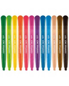 Kredki COLORPEPS świecowe wykręcane Twist 12szt. zip etui 860612 MAPED