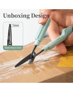 Nożyczki kompaktowe w bezpiecznym etui Linfini różowe EZ508P DELI