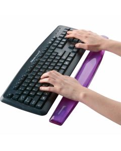 Podkładka żelowa przed klawiaturę fioletowa Crystal 91437 FELLOWES