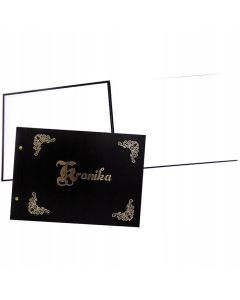 Kronika A3 415x297mm pozioma złocona czarna 1829-319-019 WARTA