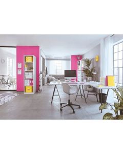 Kołonotatnik LEITZ WOW A5 80k PP kratka różowy 46410023
