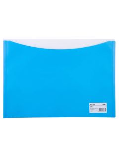 Teczka kopertowa na zatrzask A4 RIO niebieska E38977 BLUE DELI