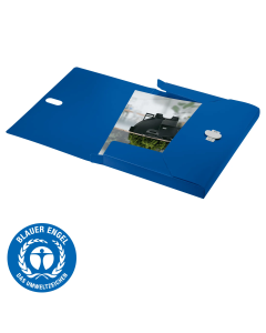 Teczka poszerzana Recycle A4 PP niebieska 46230035 LEITZ