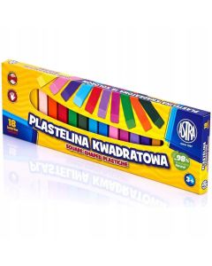 Plastelina kwadratowa 18 kolorów 83814904 ASTRA