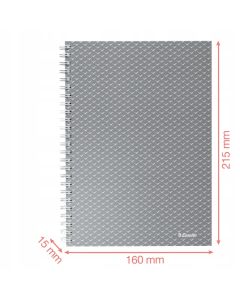 Kołonotatnik Colour`Breeze A5 w kratkę niebieski 628466 ESSELTE