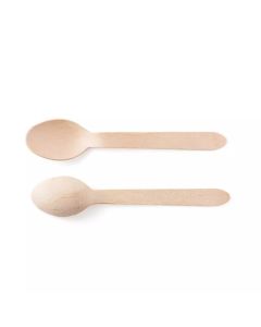 Łyżka jednorazowa drewniana 16cm (100)