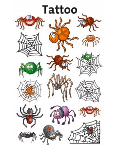 Naklejki tatuaże dla dzieci PAJĄKI 56693 Z-DESIGN KIDS TATTOO AVERY ZWECKFORM